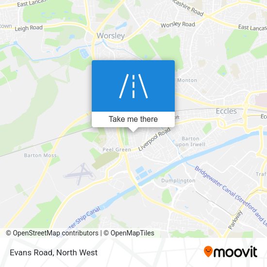 Evans Road map