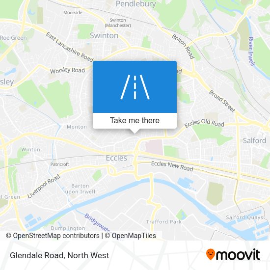 Glendale Road map
