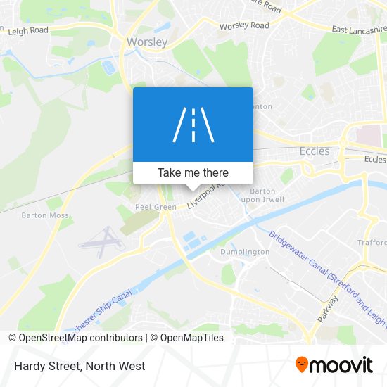 Hardy Street map