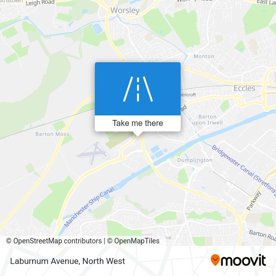 Laburnum Avenue map