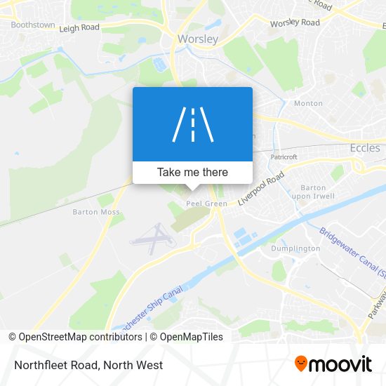 Northfleet Road map