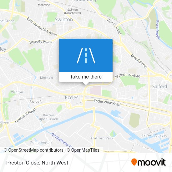 Preston Close map