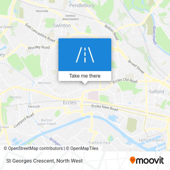 St Georges Crescent map