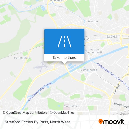 Stretford-Eccles By-Pass map