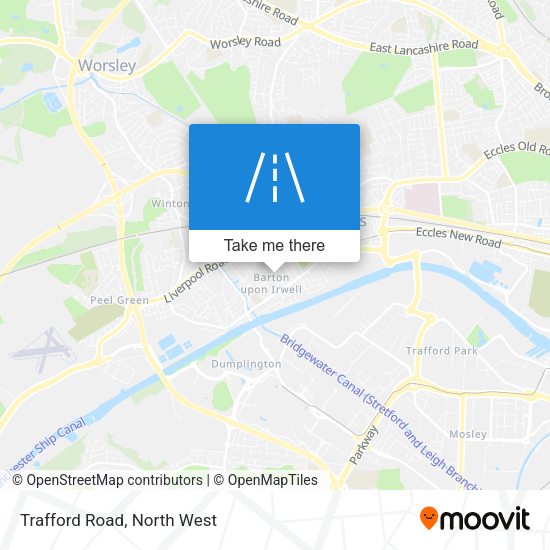Trafford Road map