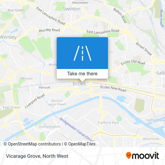 Vicarage Grove map