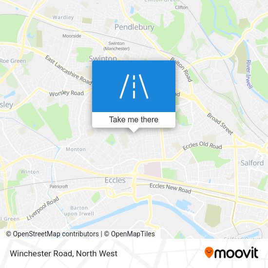 Winchester Road map