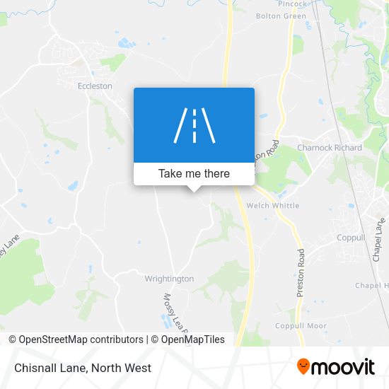 Chisnall Lane map