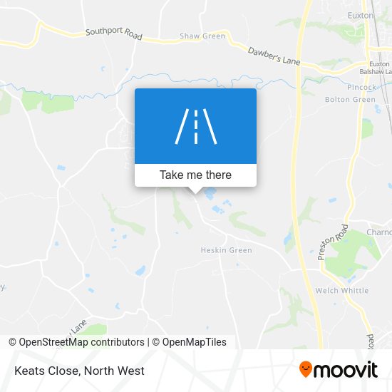 Keats Close map