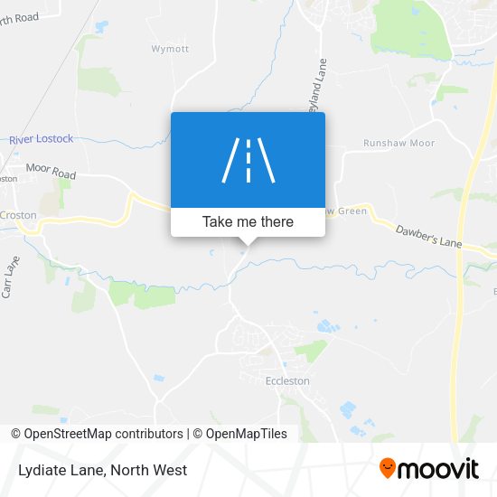 Lydiate Lane map