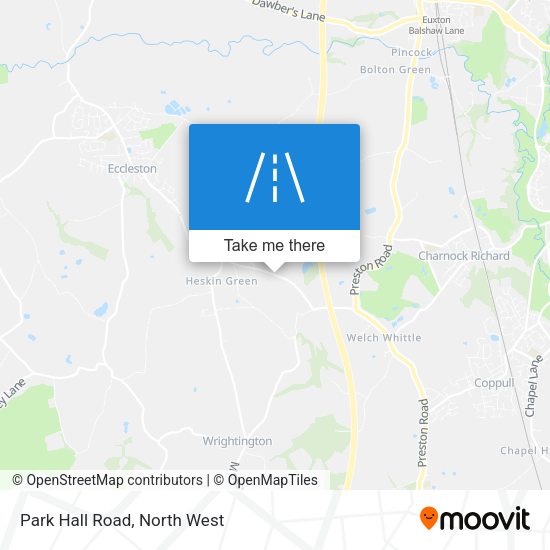 Park Hall Road map