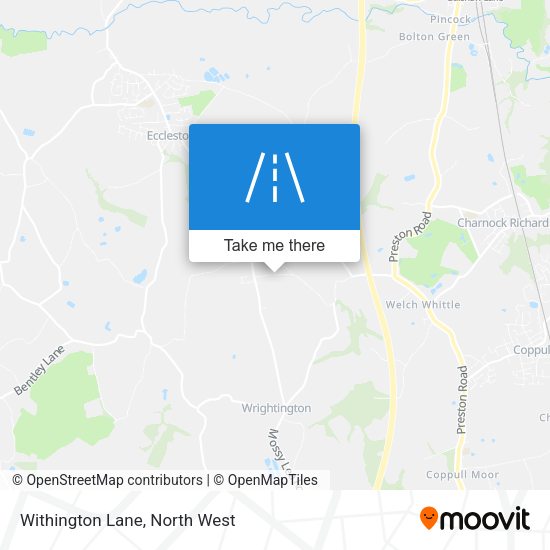Withington Lane map