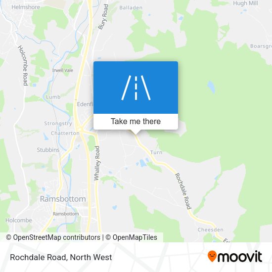 Rochdale Road map