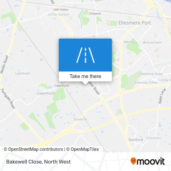 Bakewell Close map