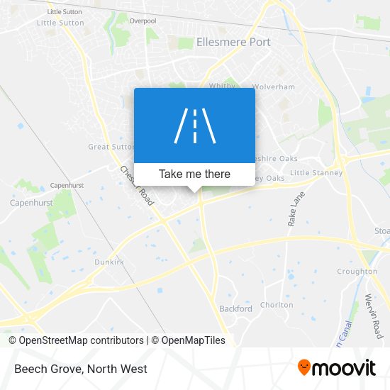 Beech Grove map