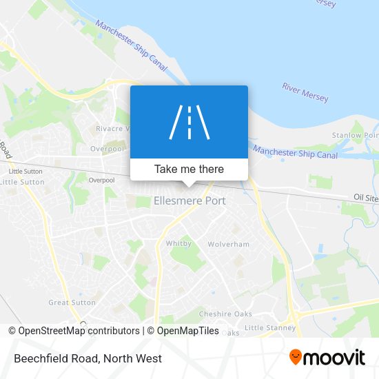Beechfield Road map