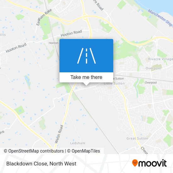 Blackdown Close map