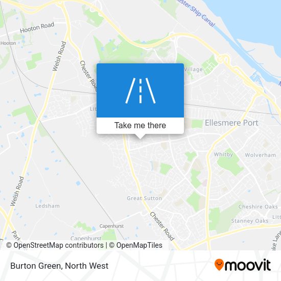 Burton Green map