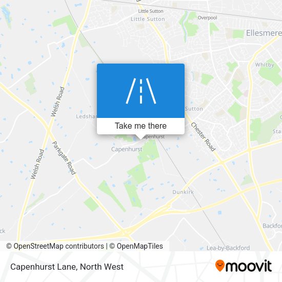 Capenhurst Lane map