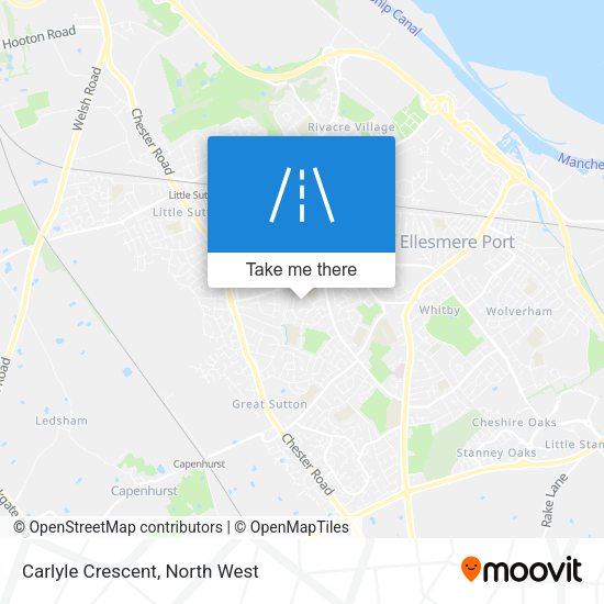 Carlyle Crescent map