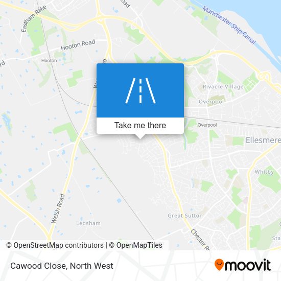 Cawood Close map