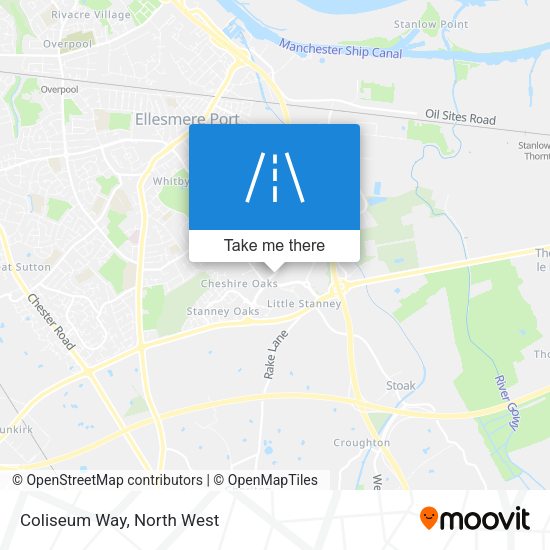 Coliseum Way map