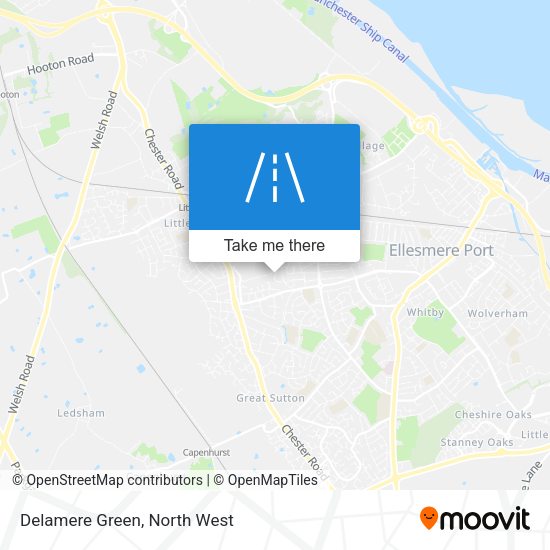 Delamere Green map