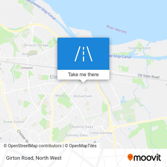 Girton Road map