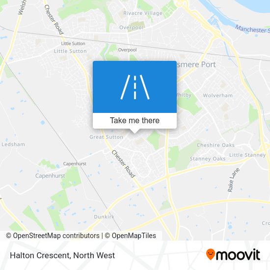 Halton Crescent map