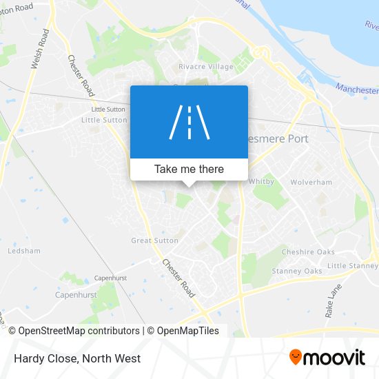 Hardy Close map