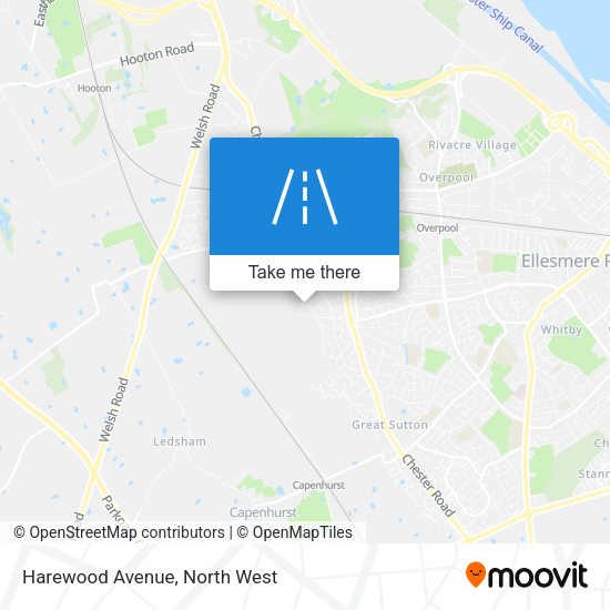Harewood Avenue map
