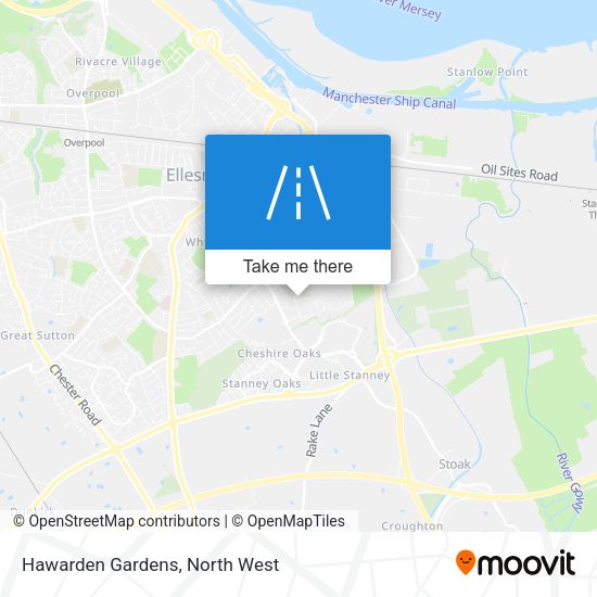 Hawarden Gardens map