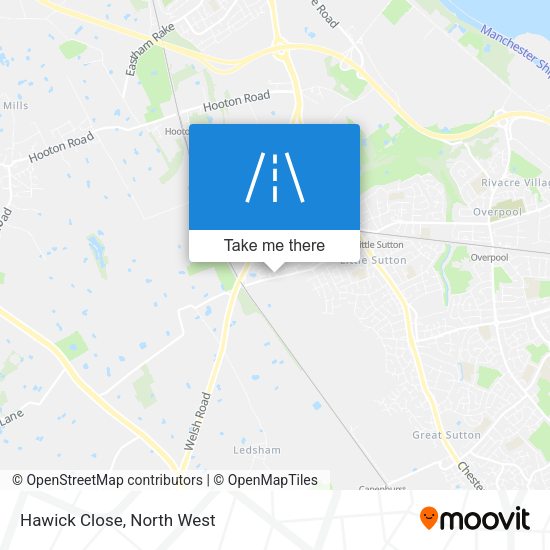 Hawick Close map