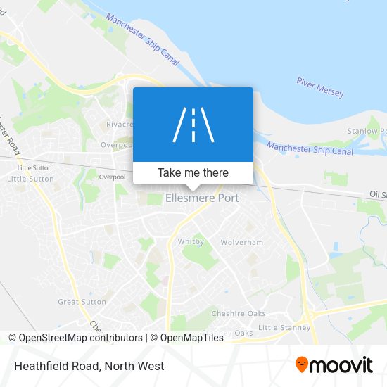 Heathfield Road map