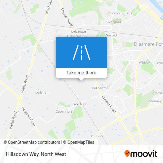 Hillsdown Way map