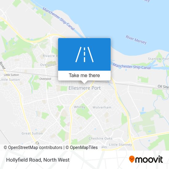 Hollyfield Road map