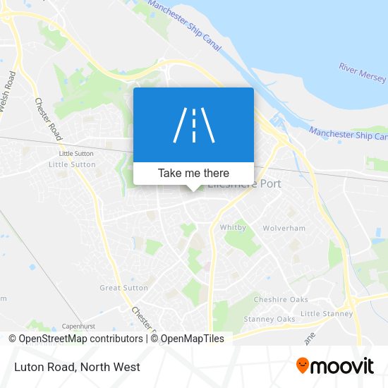 Luton Road map