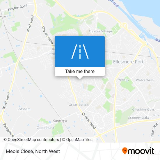 Meols Close map