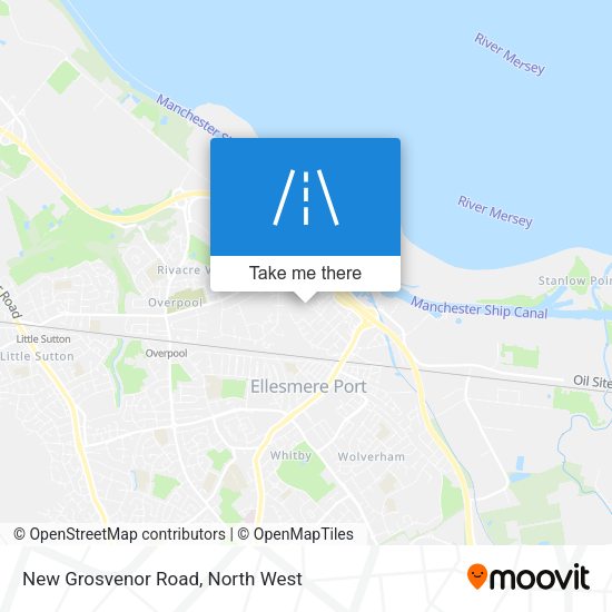 New Grosvenor Road map