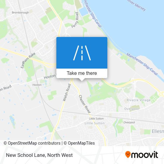 New School Lane map