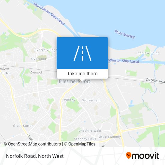 Norfolk Road map