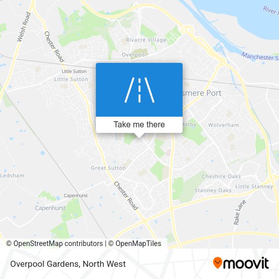 Overpool Gardens map