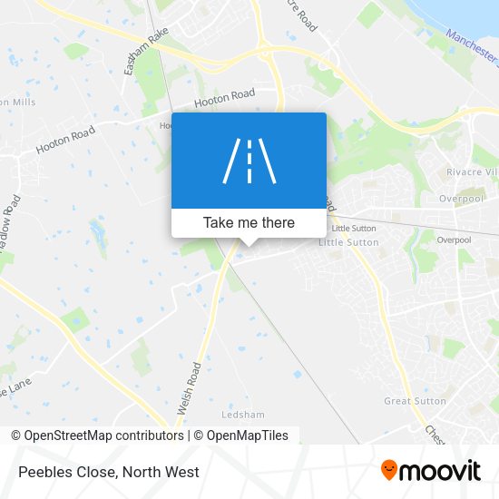 Peebles Close map