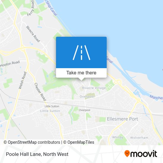 Poole Hall Lane map