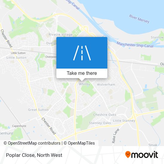 Poplar Close map