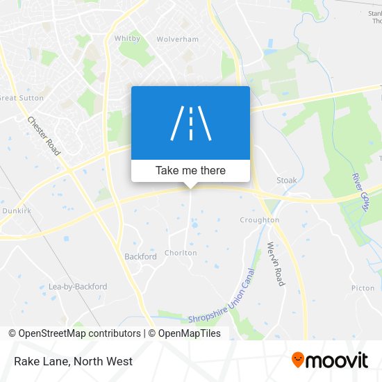 Rake Lane map