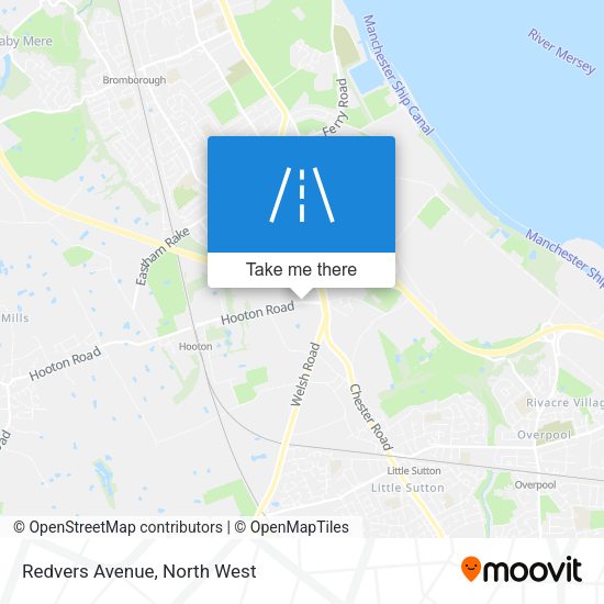 Redvers Avenue map