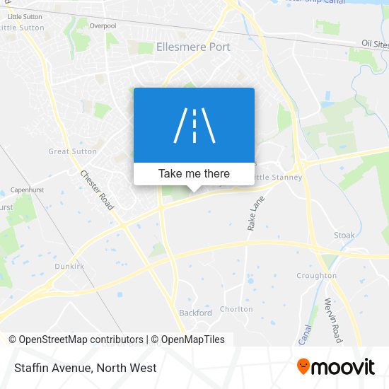Staffin Avenue map