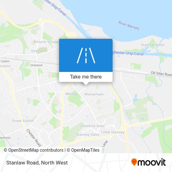 Stanlaw Road map