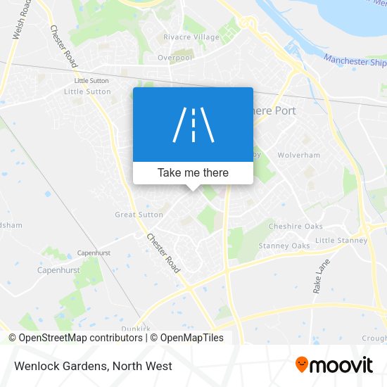 Wenlock Gardens map